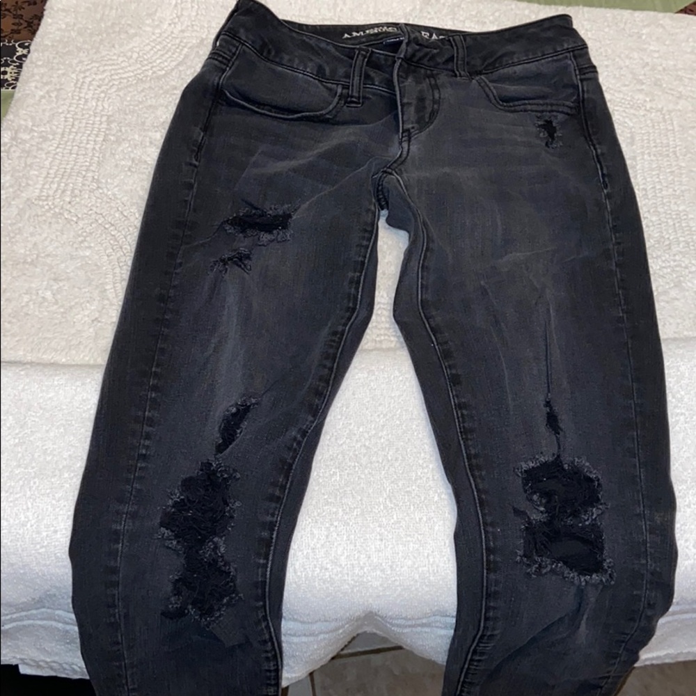 American Eagle super stretch low jeggings sz 2